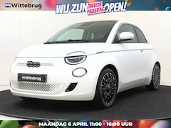 Fiat 500 - 3+1 La Prima 42 kWh Navigatie | Parkeerhulp V&A | Camera | Apple Carplay | Leder | Keyless