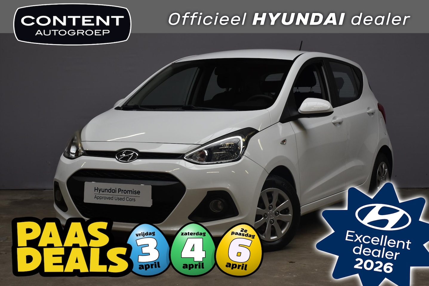 Hyundai i10 - 1.0i 66pk i-Motion Blue | Cruise | Clima | Bluetooth | 59000km | 1e Eigenaar - AutoWereld.nl