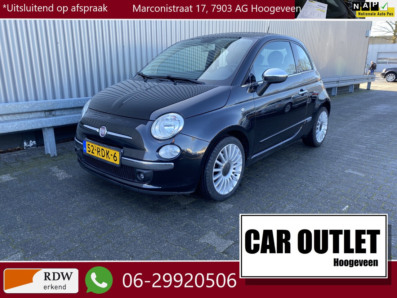 Fiat 500 - 0.9 TwinAir Pop 109Dkm, A/C, Pano, LM, nw. APK – Inruil Mogelijk – - AutoWereld.nl