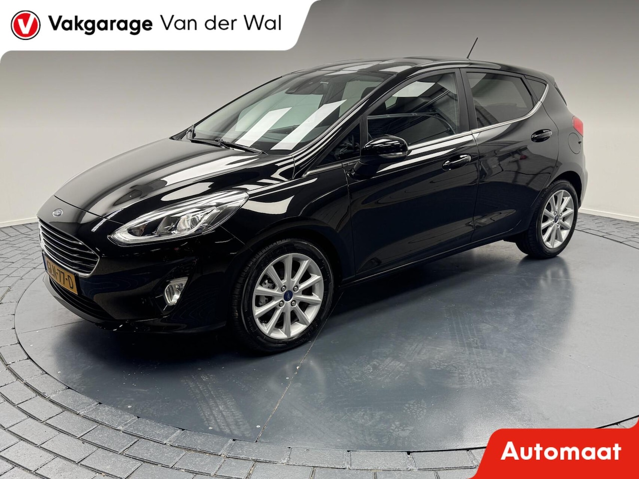 Ford Fiesta - 1.0i EcoBoost Titanium Automaat-Navigatie-Cr.contr-Clima-Parkeersensoren-Lm16''velgen - AutoWereld.nl