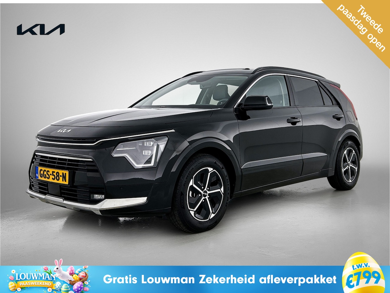 Kia Niro - 1.6 GDi Hybrid DynamicPlusLine | Schuif-/kanteldak | Lederen bekleding | Head-Up Display | - AutoWereld.nl