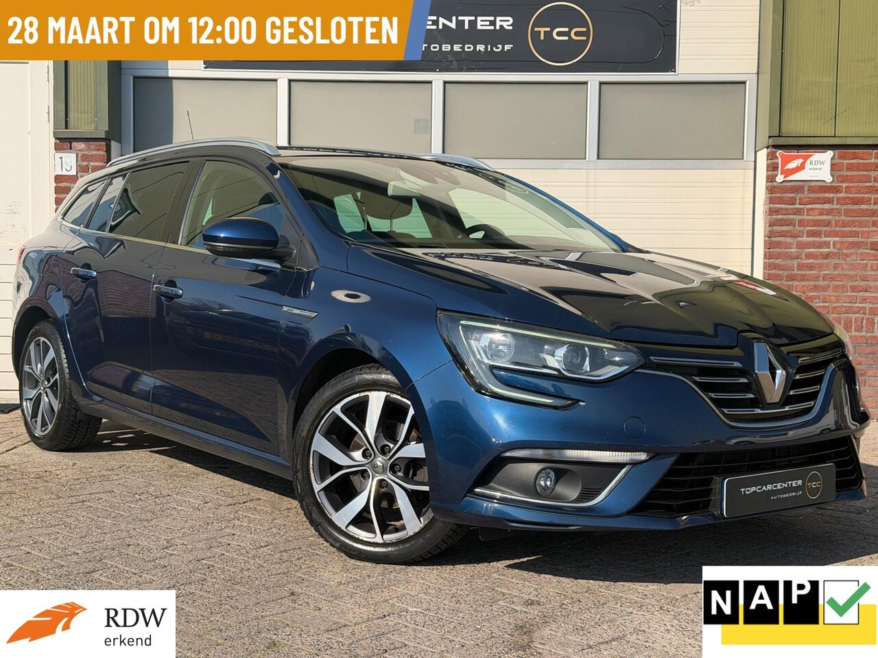 Renault Mégane Estate - 1.2 TCe Bose/MASSAGE/PARKS/NAVI/APK/NAP - AutoWereld.nl