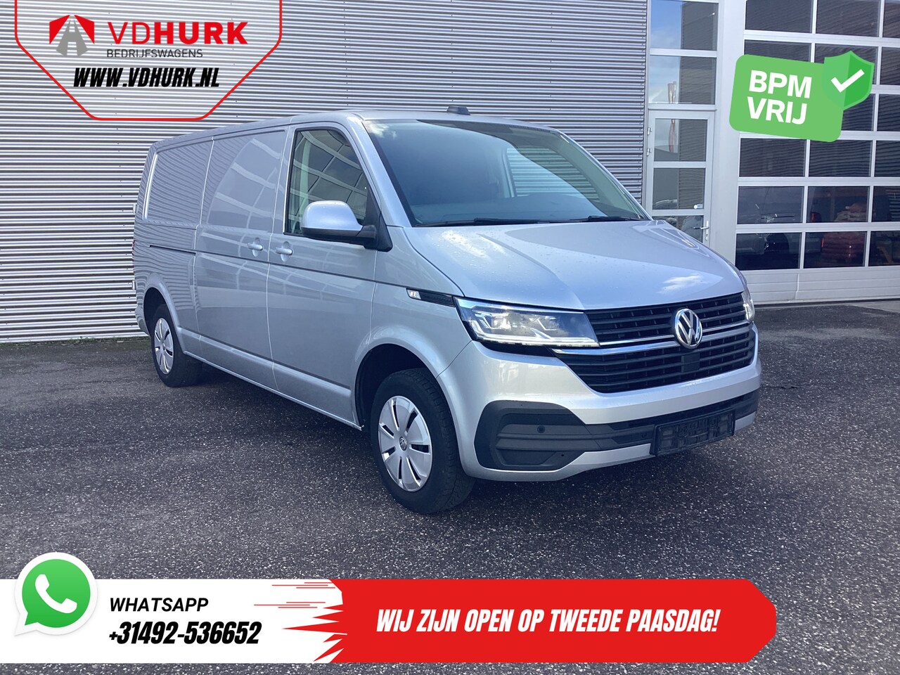Volkswagen Transporter - 2.0 TDI 150 pk DSG Aut. L2 LED/ Adapt.Cruise/ Carplay/ 2.5t Trekverm./ Airco/ Camera/ PDC - AutoWereld.nl