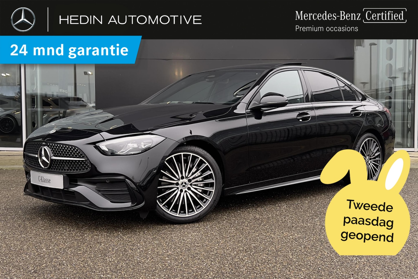 Mercedes-Benz C-klasse - C 200 Limousine AMG Line | Premium Pakket | Nightpakket | Panoramadak | LED | Sfeerverlich - AutoWereld.nl