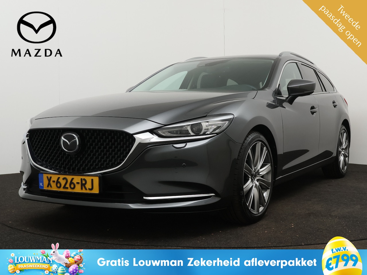 Mazda 6 Sportbreak - 2.0 SkyActiv-G 165 Exclusive-Line automaat | Bose | Stoelgeheugen | Leder | 360 camera | M - AutoWereld.nl
