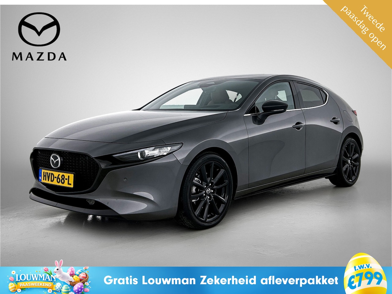 Mazda 3 - 2.5 e-SkyActiv-G M Hybrid 140 Nagisa | Uniek interieur Mazda-paasweekend - AutoWereld.nl