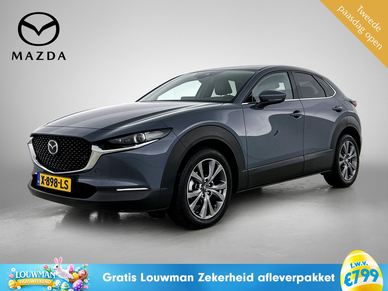 Mazda CX-30 - 2.0 e-SkyActiv-X M Hybrid Luxury / Camera / Leder int. / Elec. achterklep / Bose sound Maz - AutoWereld.nl
