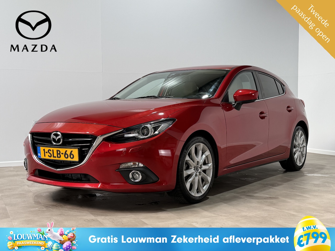 Mazda 3 - 2.0 GT-M Leer | Navigatie | Trekhaak Mazda-paasweekend - AutoWereld.nl