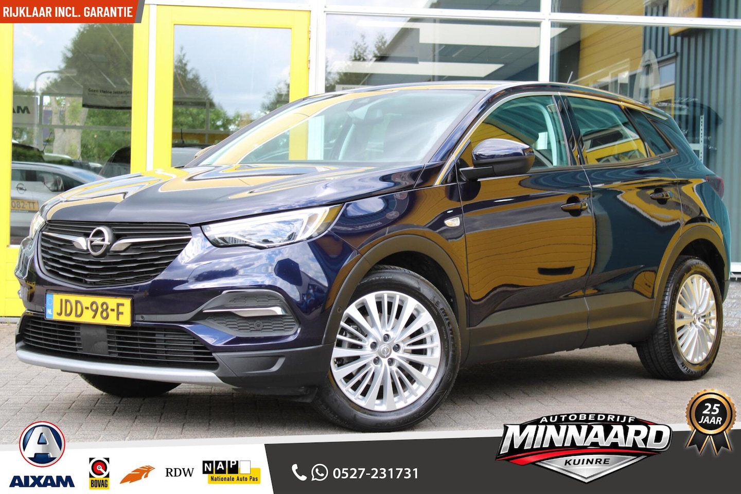 Opel Grandland X - 1.6 Turbo Innovation 180PK Ketting|Automaat|Stuur/Stoel verwarming|Camera| - AutoWereld.nl
