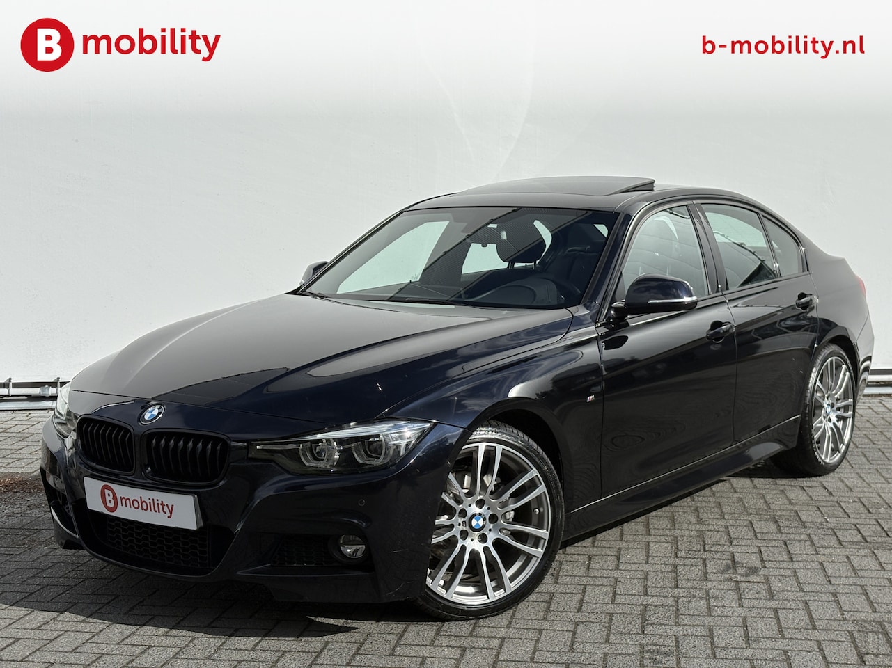 BMW 3-serie - 320i High Executive M-Sport 'AZURITSCHWARZ' 42.000 KM! Apple CarPlay | Schuif/Kanteldak | - AutoWereld.nl