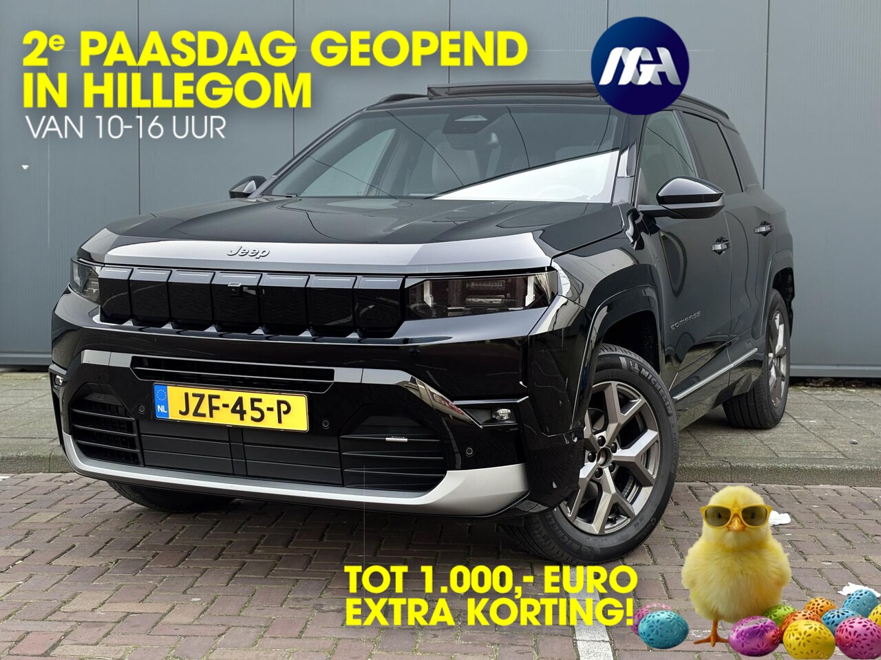 Jeep Compass - 1.2 e-Hybrid First Edition | Schuif-kanteldak | Massagestoelen | Apple-Android - AutoWereld.nl