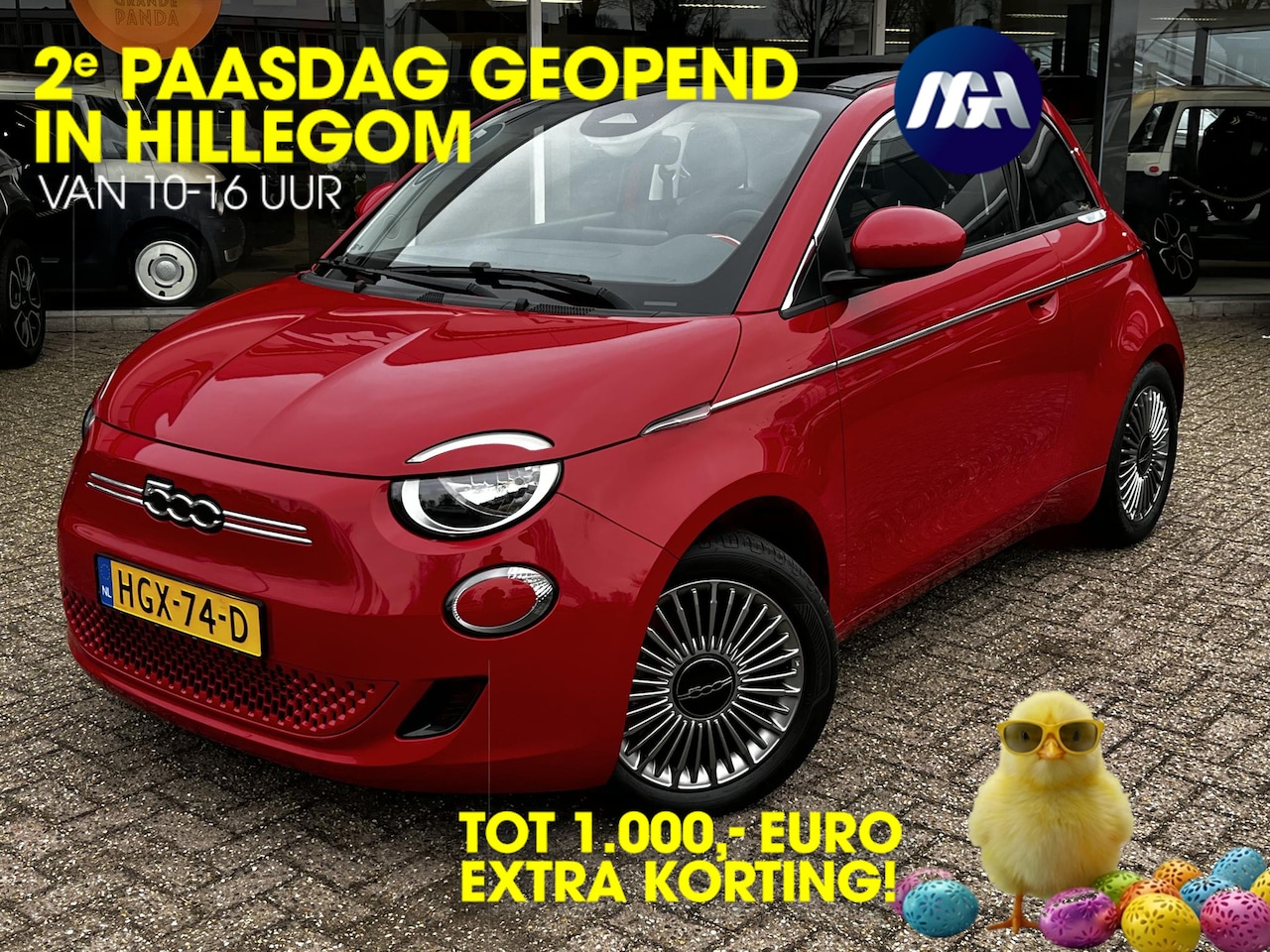 Fiat 500 C - 42 kWh Cabrio | Carplay | Cruise control | - AutoWereld.nl