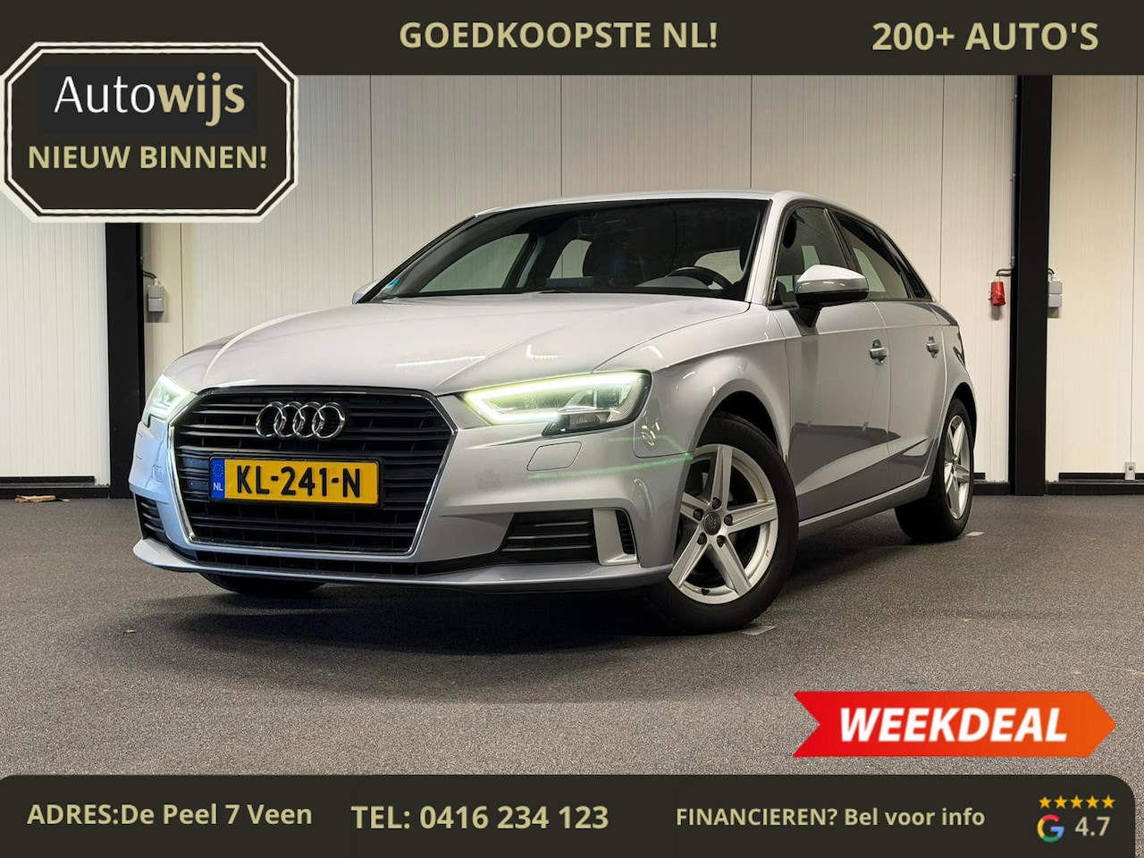 Audi A3 Sportback - 1.0 TFSI Sport Lease Edition|AUT|NL AUT|LED|TREKHAAK|NAVI - AutoWereld.nl