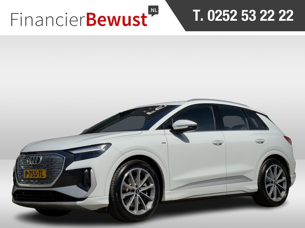 Audi Q4 e-tron - 40 3x S-LINE 204Pk 77 kWh 89,6% SOH LEDER 20 INCHE-LMV CAMERA-360 DIGI-DASH NAVI LED PDC - AutoWereld.nl