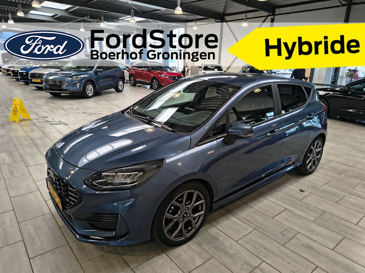 Ford Fiesta - EcoBoost Hybrid 125 pk ST-Line | LED | Navi | Clima | Apple Carplay | 17" | Pr. glass | 1e - AutoWereld.nl