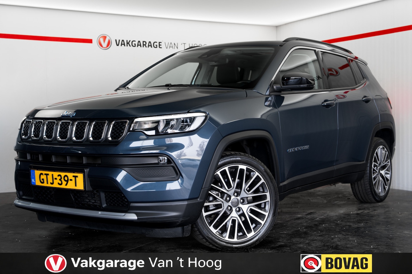 Jeep Compass - 4xe 190 Plug-in Hybrid Electric Limited Lease Ed. Panoramadak Camera navigatie - AutoWereld.nl