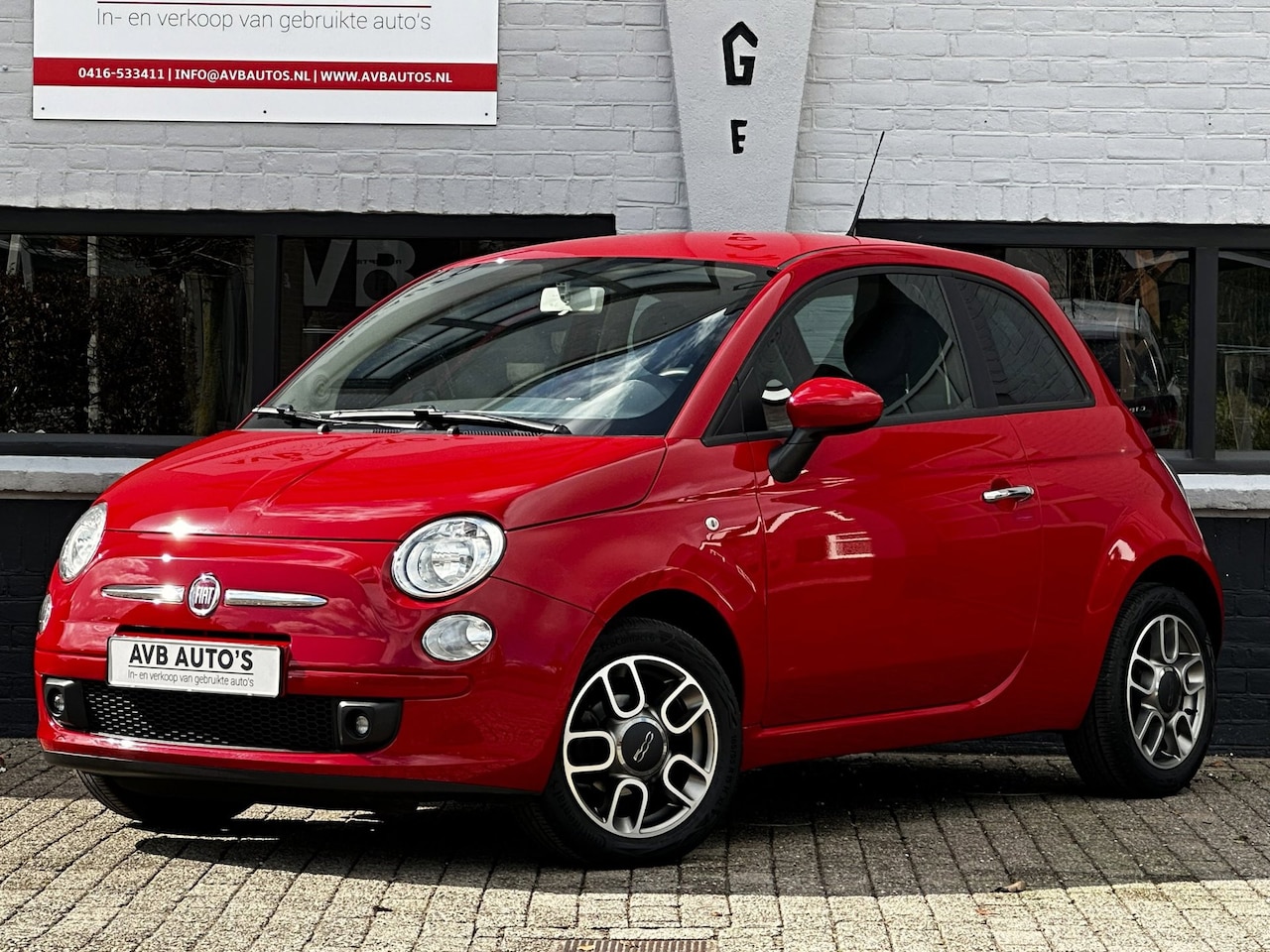 Fiat 500 - 1.2 Sport Airco Leder USB Aux - AutoWereld.nl