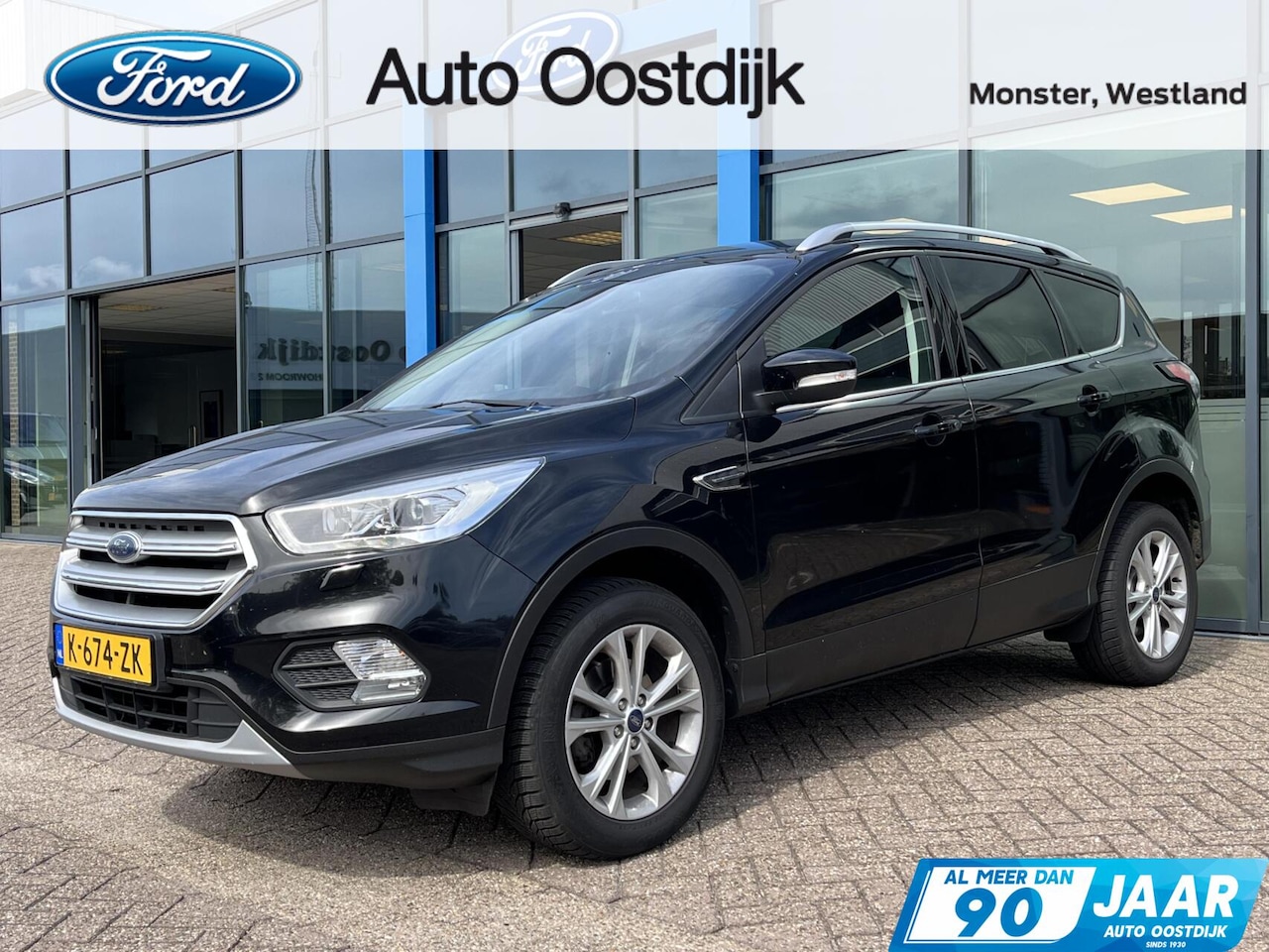 Ford Kuga - 1.5 EcoBoost Titanium 150PK Verwarmde Voorruit Stoelverwarming Parkeersensoren Achter Carp - AutoWereld.nl