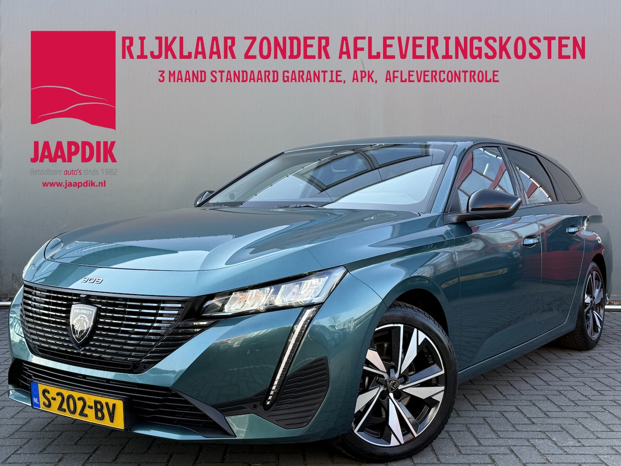 Peugeot 308 SW - BWJ 2023 1.2 131 PK PureTech Allure TREKHAAK | FULL LED | HALF LEDER | KEYLESS | 360 CAMER - AutoWereld.nl