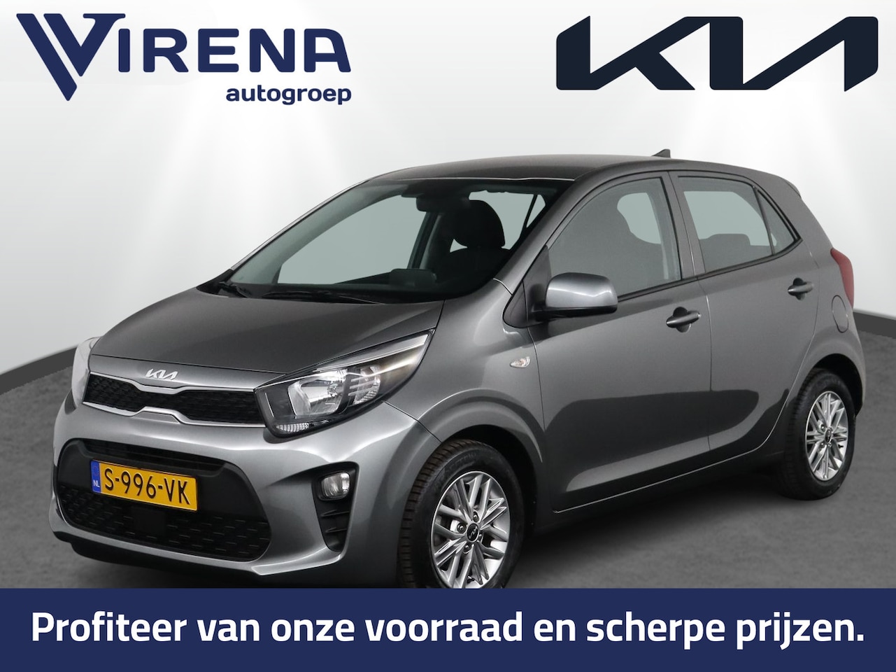 Kia Picanto - 1.0 DPi DynamicLine - Airco - Camera - Radio/DAB - Apple Carplay Android Auto - 7 Jaar of - AutoWereld.nl