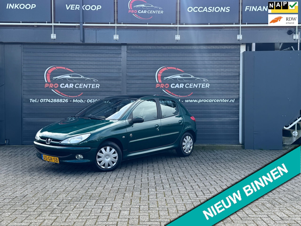 Peugeot 206 - 1.6-16V Roland Garros AUT|PANO|CLIMATE|EL.RAMEN|NAP|APK - AutoWereld.nl
