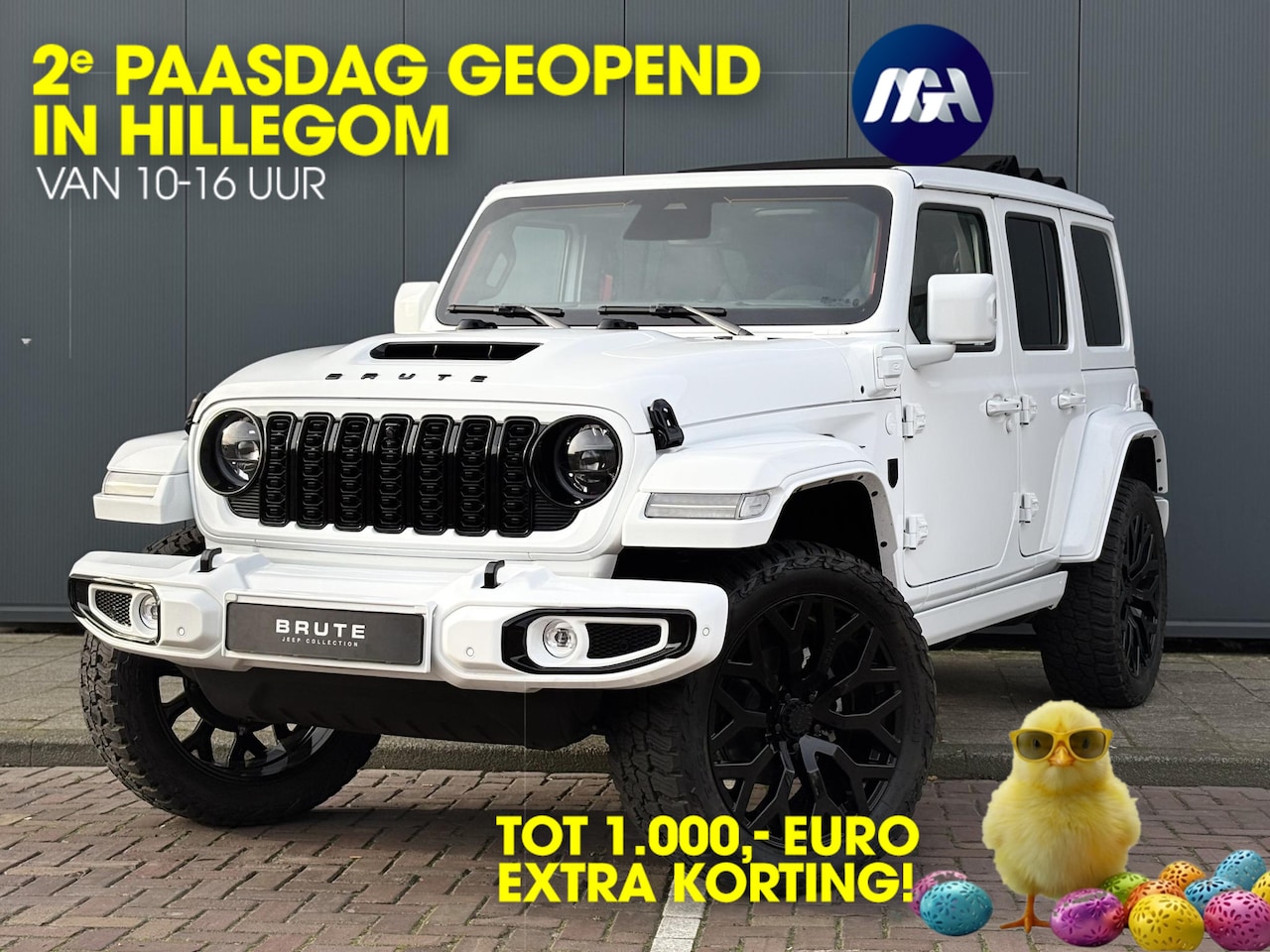 Jeep Wrangler Unlimited - Brute 4XE Rubicon SkyOne Hybrid BRUTE Custom 380PK - AutoWereld.nl