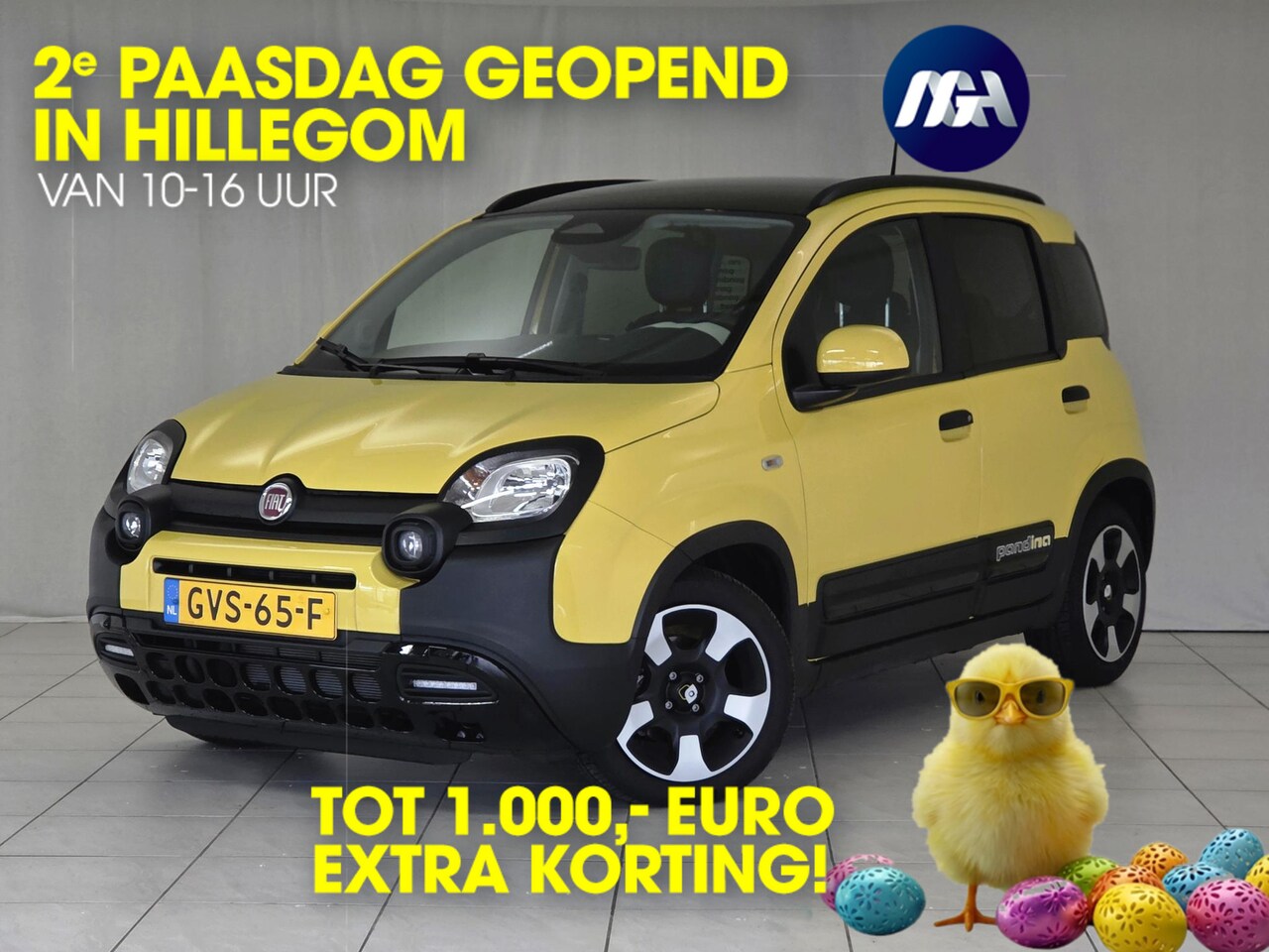 Fiat Panda - 1.0 Hybrid Pandina | Airconditioning | Apple-Android | Parkeersensoren | 5-Persoons - AutoWereld.nl