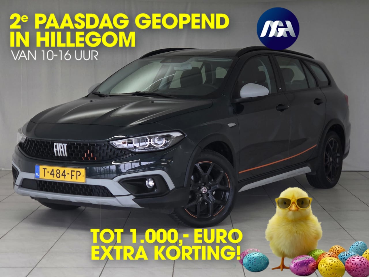 Fiat Tipo Stationwagon - Cross 1.5 Hybrid Garmin | Apple-Android | Adaptive Cruise Control | Stoelverwarming - AutoWereld.nl