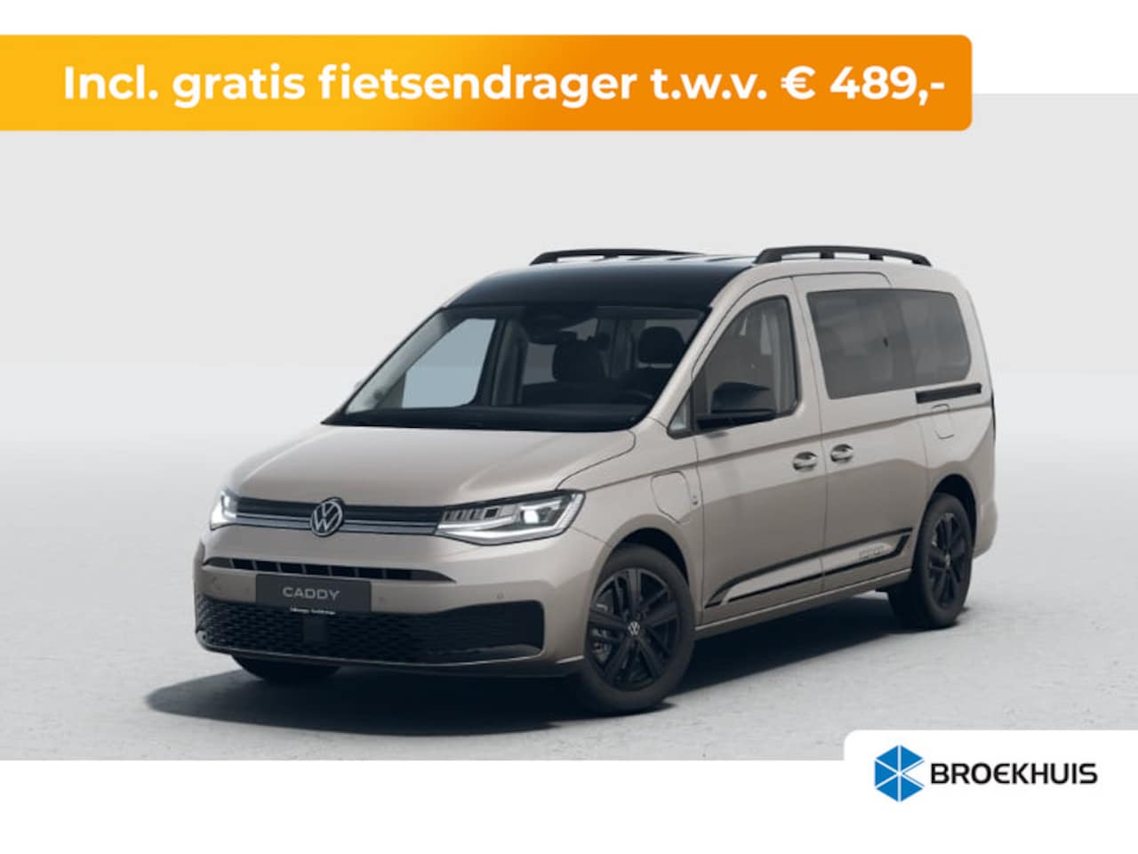 Volkswagen Caddy Maxi - Kombi Limited Edition 1.5 e-Hybrid | 12V-aansluiting in dashboard en laadruimte | Achterui - AutoWereld.nl