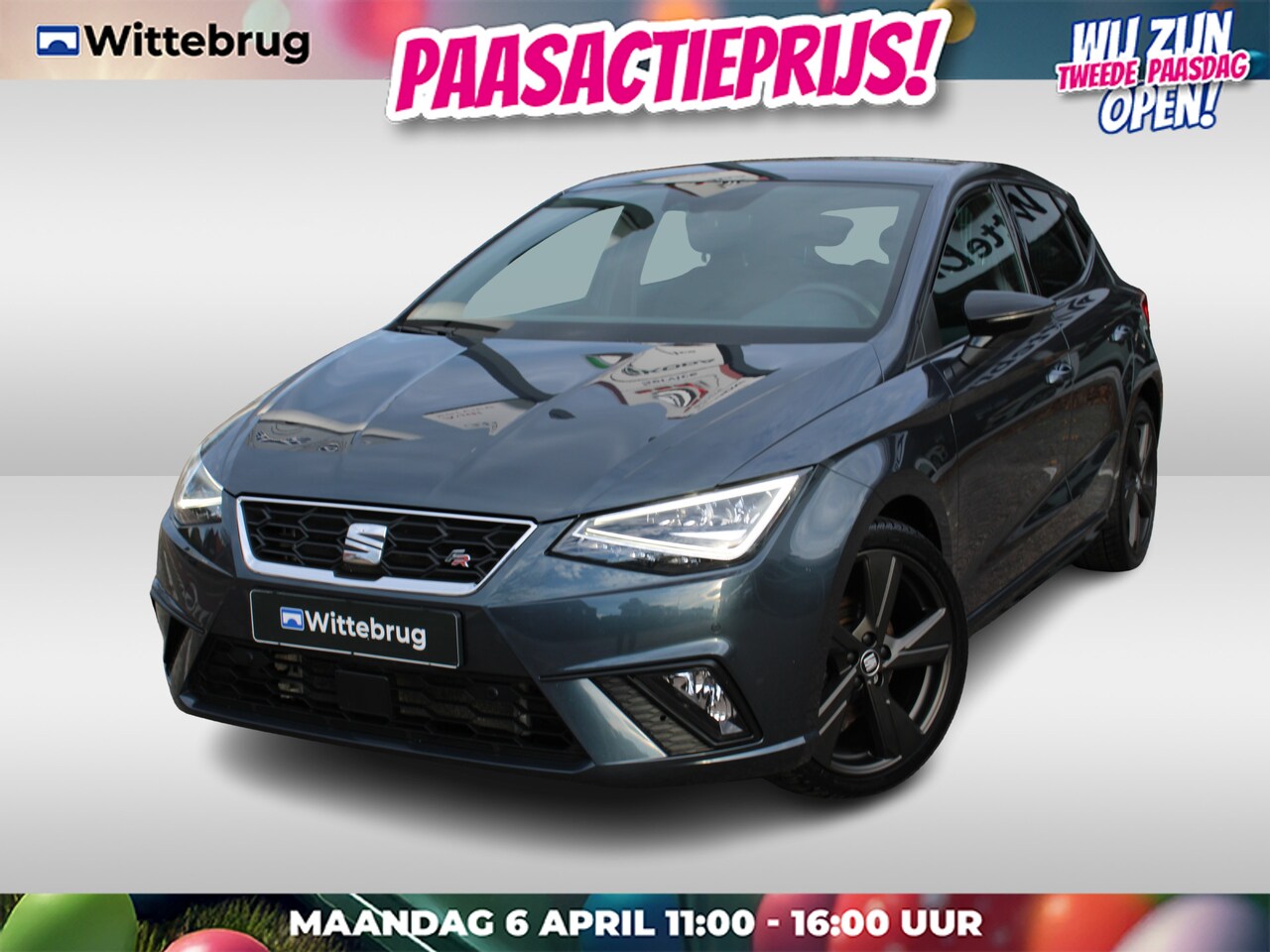 SEAT Ibiza - 1.5 TSI 150pk FR DSG AUTOMAAT Black Edition / Navigatie / LM 18 inch / Full LED / Digitaal - AutoWereld.nl