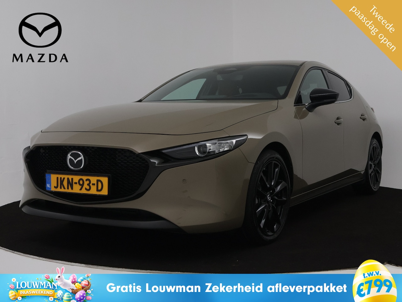 Mazda 3 - 2.5 e-SkyActiv-G M Hybrid 140 Nagisa automaat | Bose | Leder / alcantara | Mazda-paasweeke - AutoWereld.nl