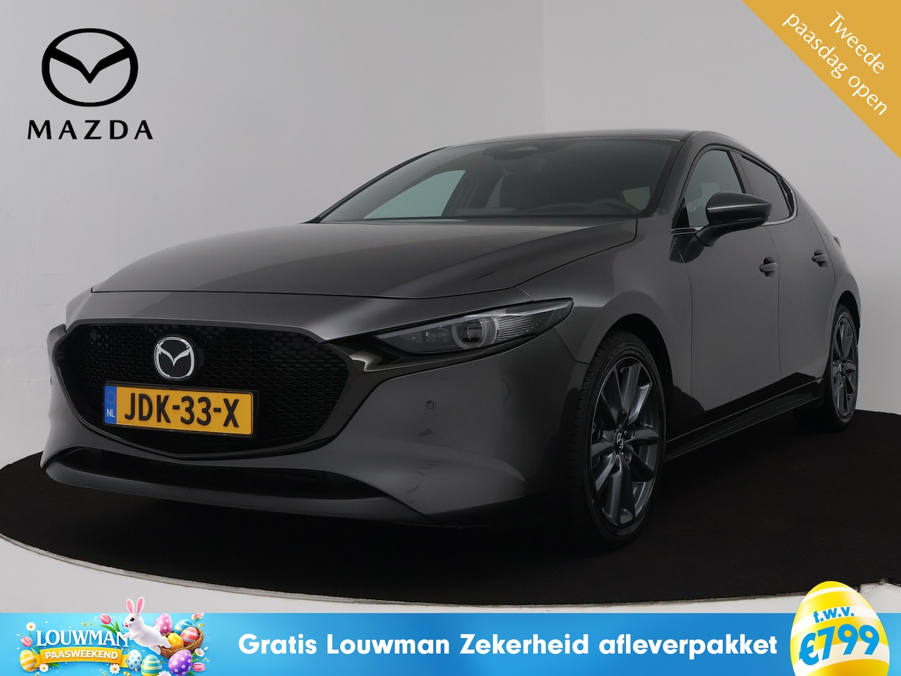 Mazda 3 - 2.5 e-SkyActiv-G M Hybrid 140 Takumi automaat | Leder | 360 camera | Mazda-paasweekend - AutoWereld.nl