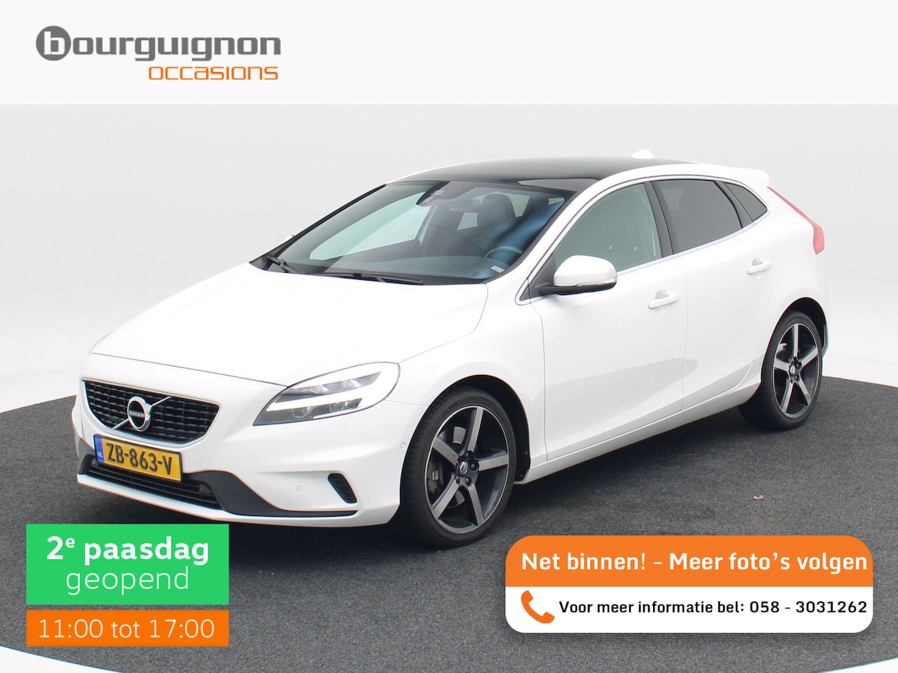 Volvo V40 - 1.5 T3 Polar+ Sport | Stoelverwarming | Half Leer | Bluetooth | Camera | Cruise Control | - AutoWereld.nl