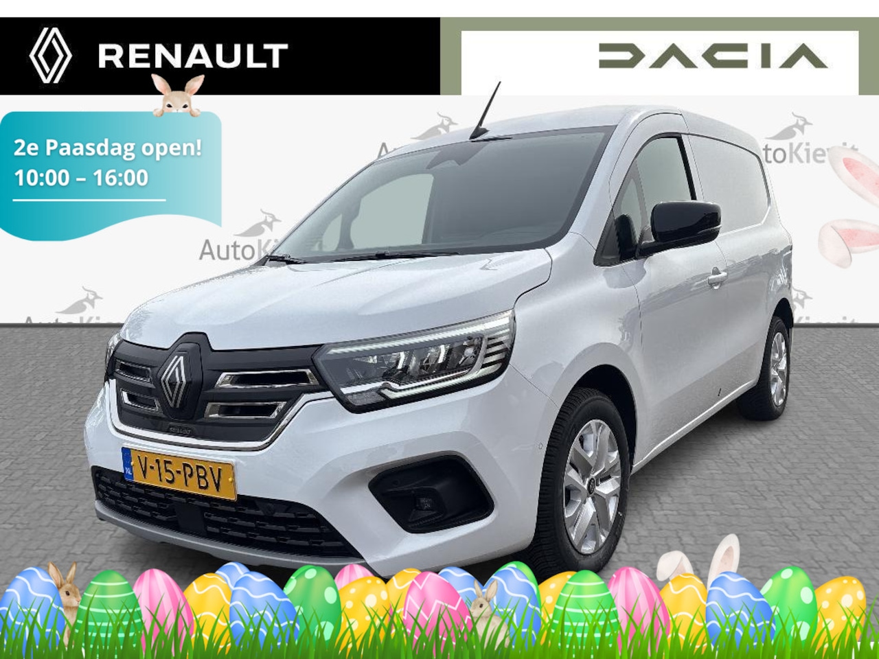 Renault Kangoo E-Tech - Extra L1 44 kWh - Trekhaak / vierseizoensbanden / houten laadvloer + zijwandbekleding - AutoWereld.nl