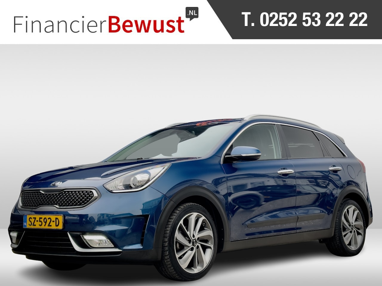 Kia Niro - 1.6 GDi HYBRID AUT6 DESIGN EDITION PANODAK LEDER NAVI CAMERA LED LMV PDC - AutoWereld.nl