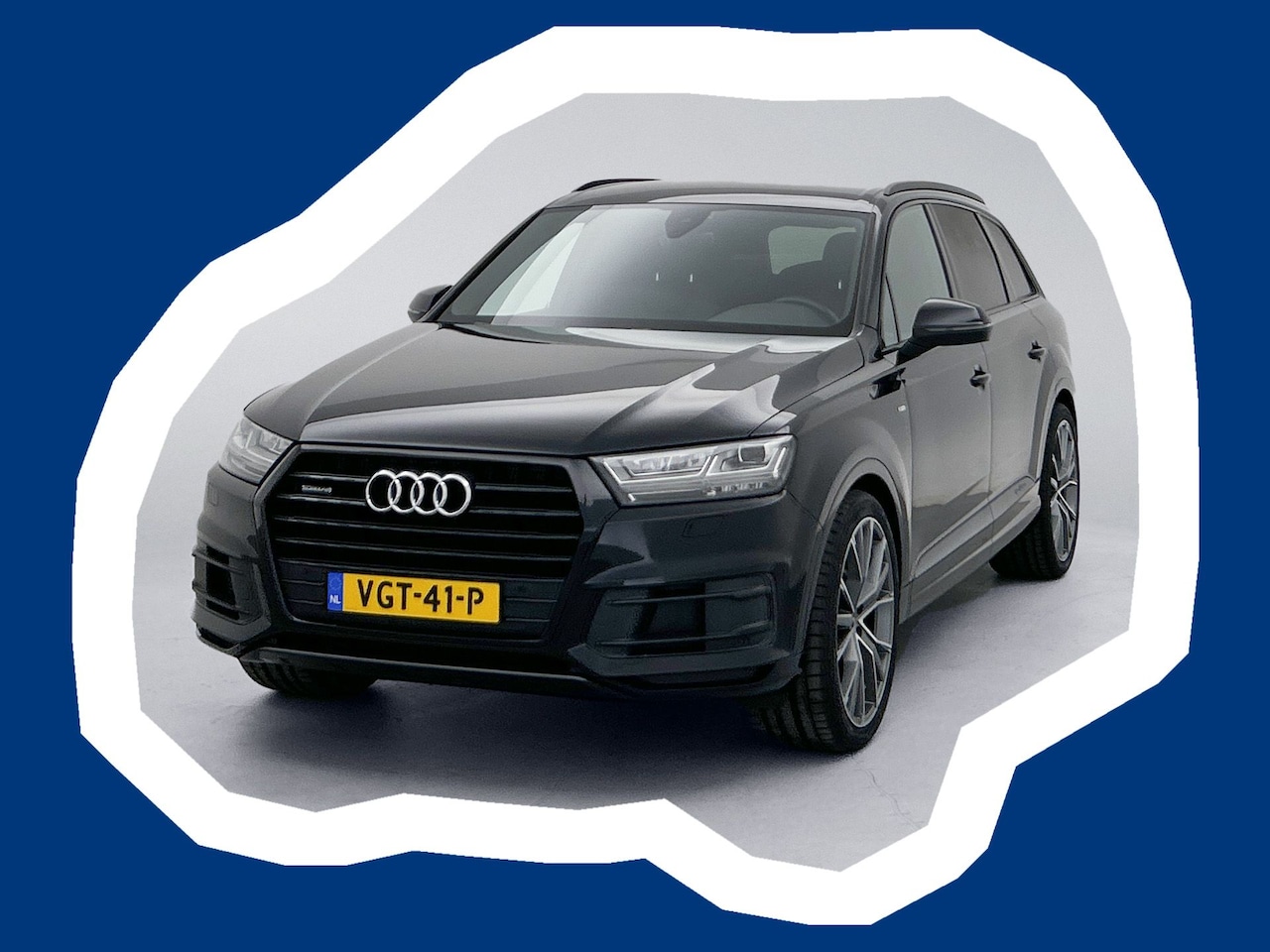 Audi Q7 - 3.0 TDI Quattro S-Line Grijs kenteken 22 inch lichtmetaal Leder Bose Led Elektrische trekh - AutoWereld.nl