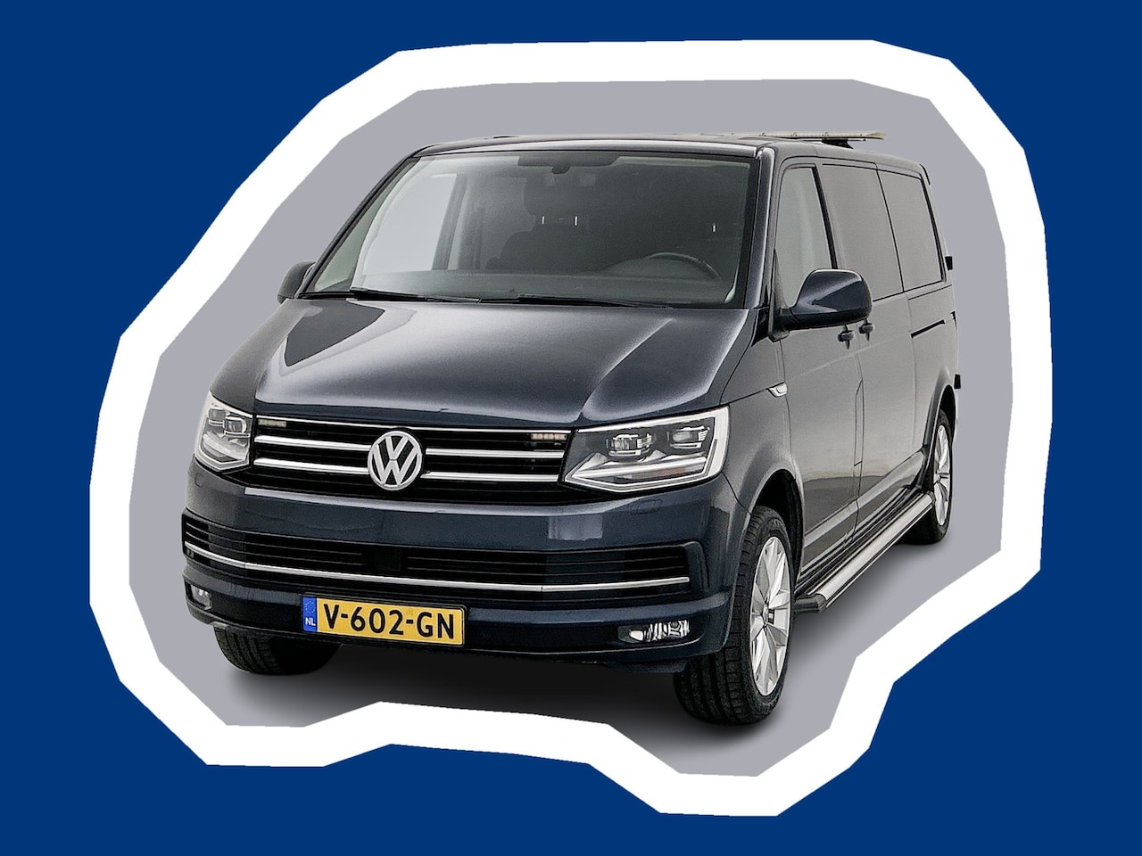 Volkswagen Transporter - 2.0 TDI L2H1 DC Highline 204pk DSG Adaptieve cruise contol Dubbele schuifdeur Stoelverwarm - AutoWereld.nl