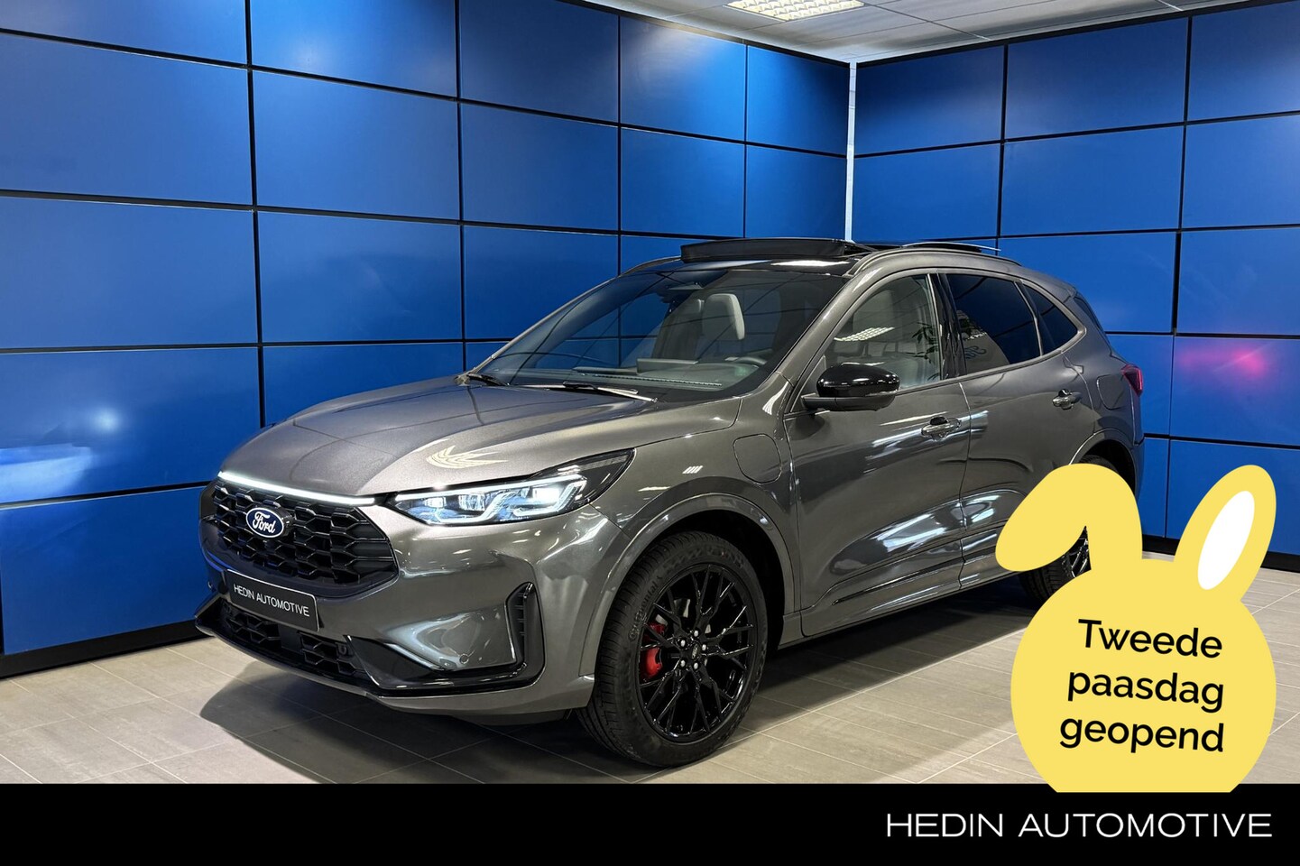 Ford Kuga - 2.5 PHEV Sound Edition Black pack Magnetic grey/panorama dak/20 inch lichtmetalen velgen - AutoWereld.nl