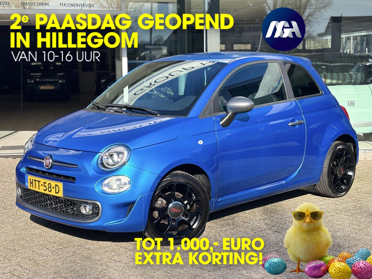 Fiat 500 - 1.2 Popstar | Airco | Navi | Cruise control | LMV | - AutoWereld.nl