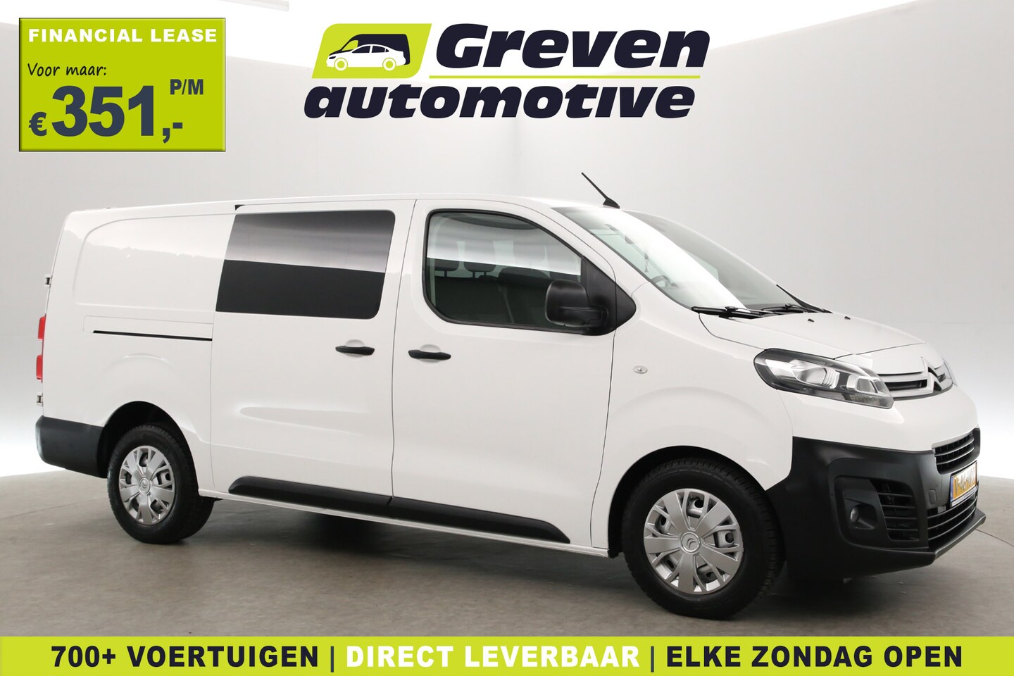 Peugeot Expert - Citroën Jumpy 2.0 BlueHDI 145PK L3H1 | DC | 6-Zits | Airco | Cruise | Carplay | 2xSchuifde - AutoWereld.nl