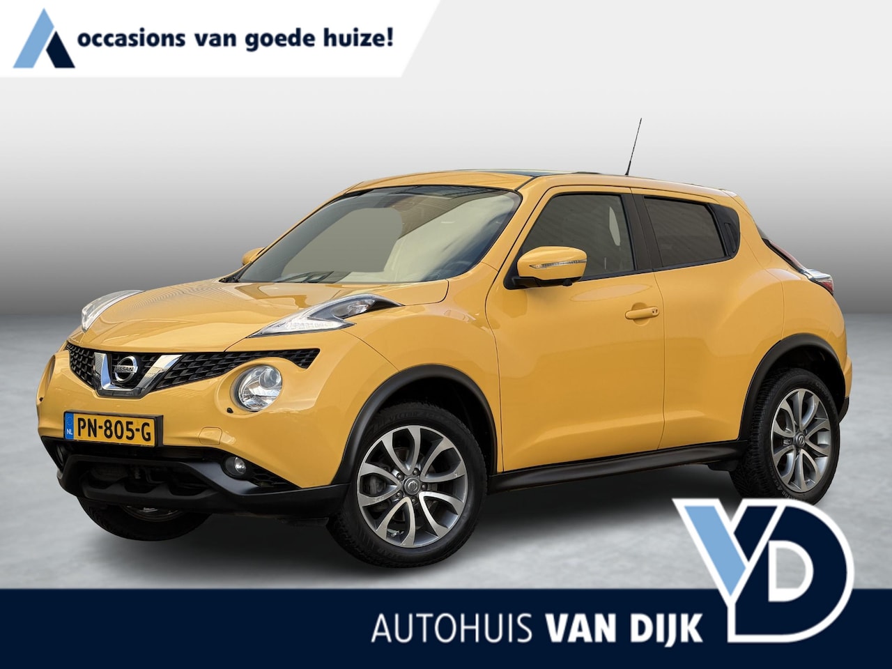 Nissan Juke - 1.6 Tekna | Pano-schuifdak/Leder/360° camera/Blind Spot/Keyless - AutoWereld.nl