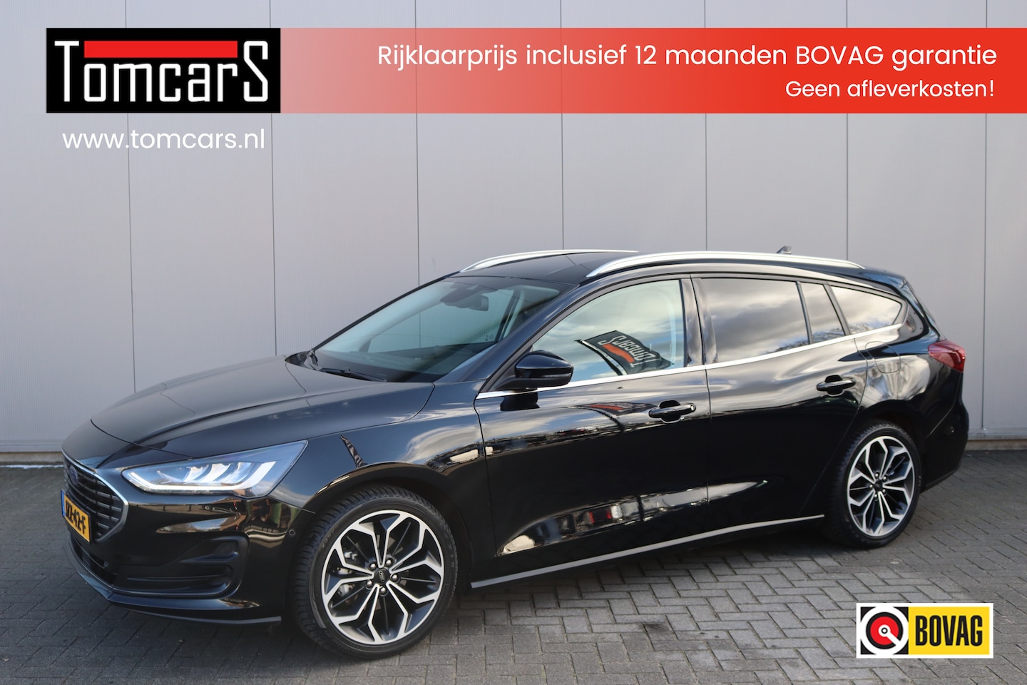 Ford Focus Wagon - 155PK EcoB. Hybrid Automaat Titanium X Trekhaak/Leder/Elektr.-klep/Adapt.-cruise - AutoWereld.nl