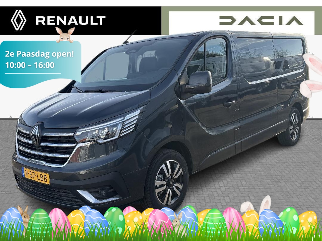Renault Trafic - 2.0 Blue dCi 150 T30 L2H1 Extra - Reservewiel - Alarm -  17" lichtmetalen velgen Noir - Ho - AutoWereld.nl