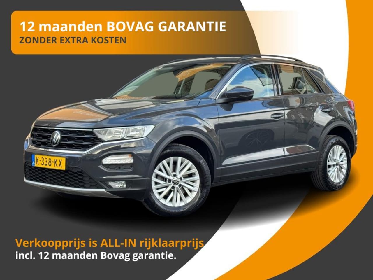 Volkswagen T-Roc - 1.0 TSI STYLE ACC-CRUISE/CARPLAY/PDC/LMV/NL-AUTO/1E EIG/49.000KM! - AutoWereld.nl
