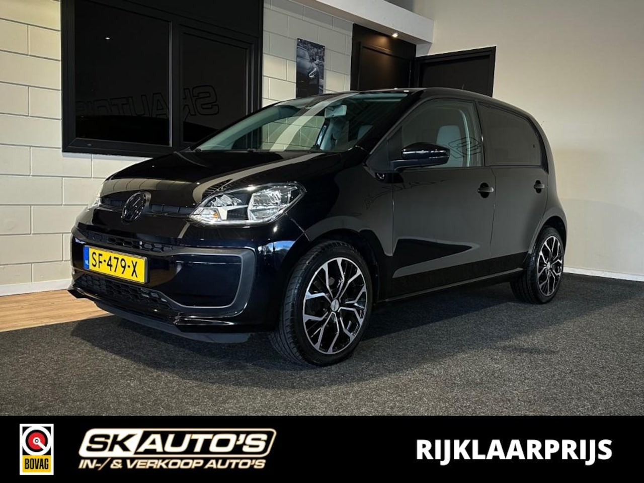Volkswagen Up! - 1.0 BMT MOVE UP! NAP l BLACK ED l 5DRS l BLUETOOTH l AIRCO l - AutoWereld.nl