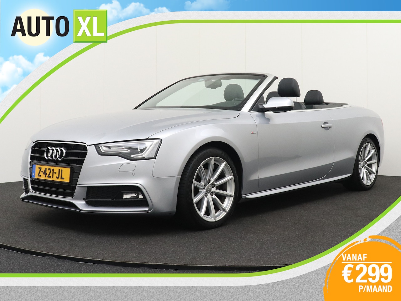 Audi A5 Cabriolet - 1.8 177 PK Aut S-Line Leder/Sportstoel Nek+Stoelverw Camera - AutoWereld.nl