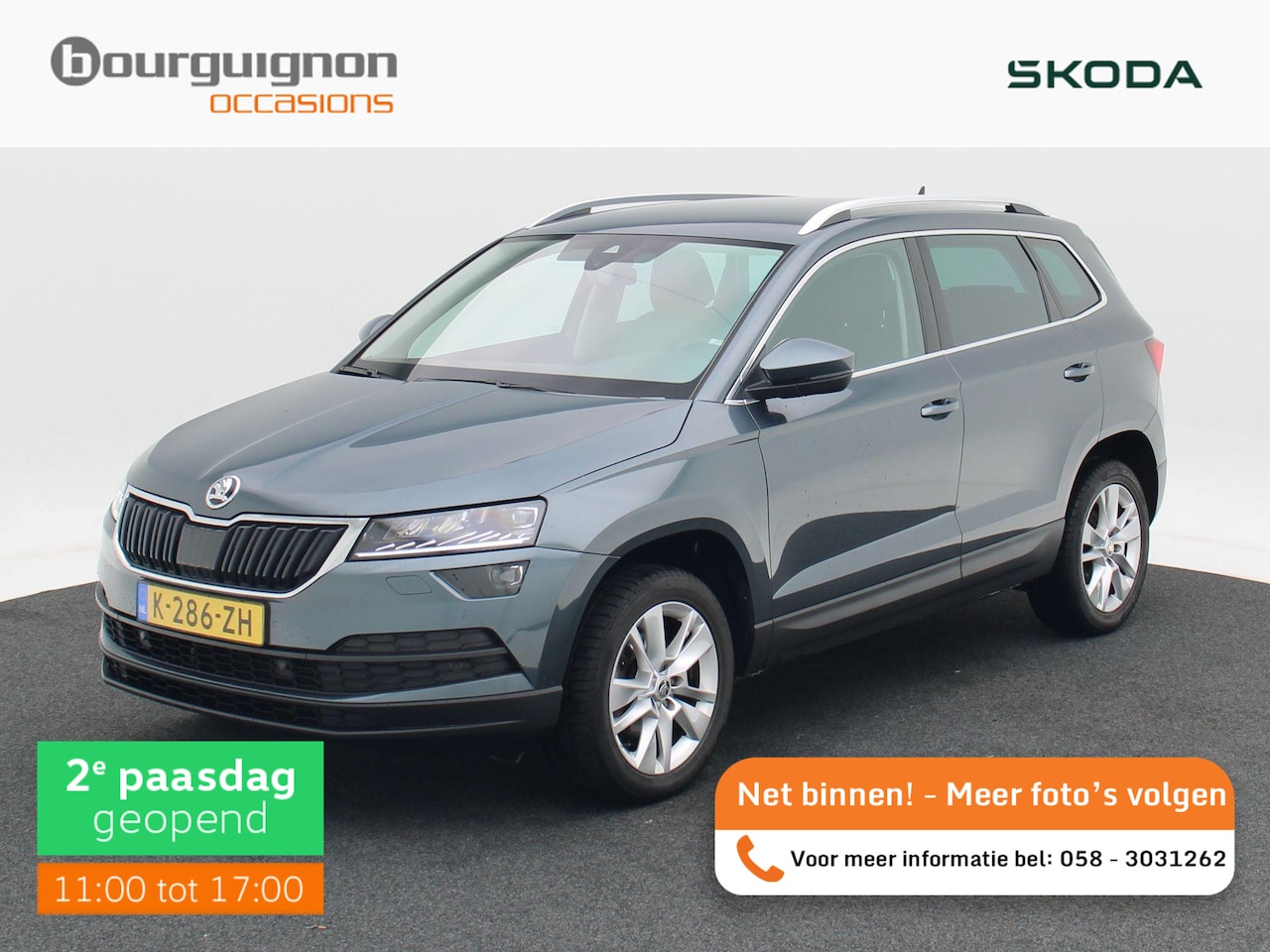 Skoda Karoq - 1.5 TSi 150 Pk Automaat Business Edition Plus | Trekhaak | Camera | Stoelverwarming | Adap - AutoWereld.nl