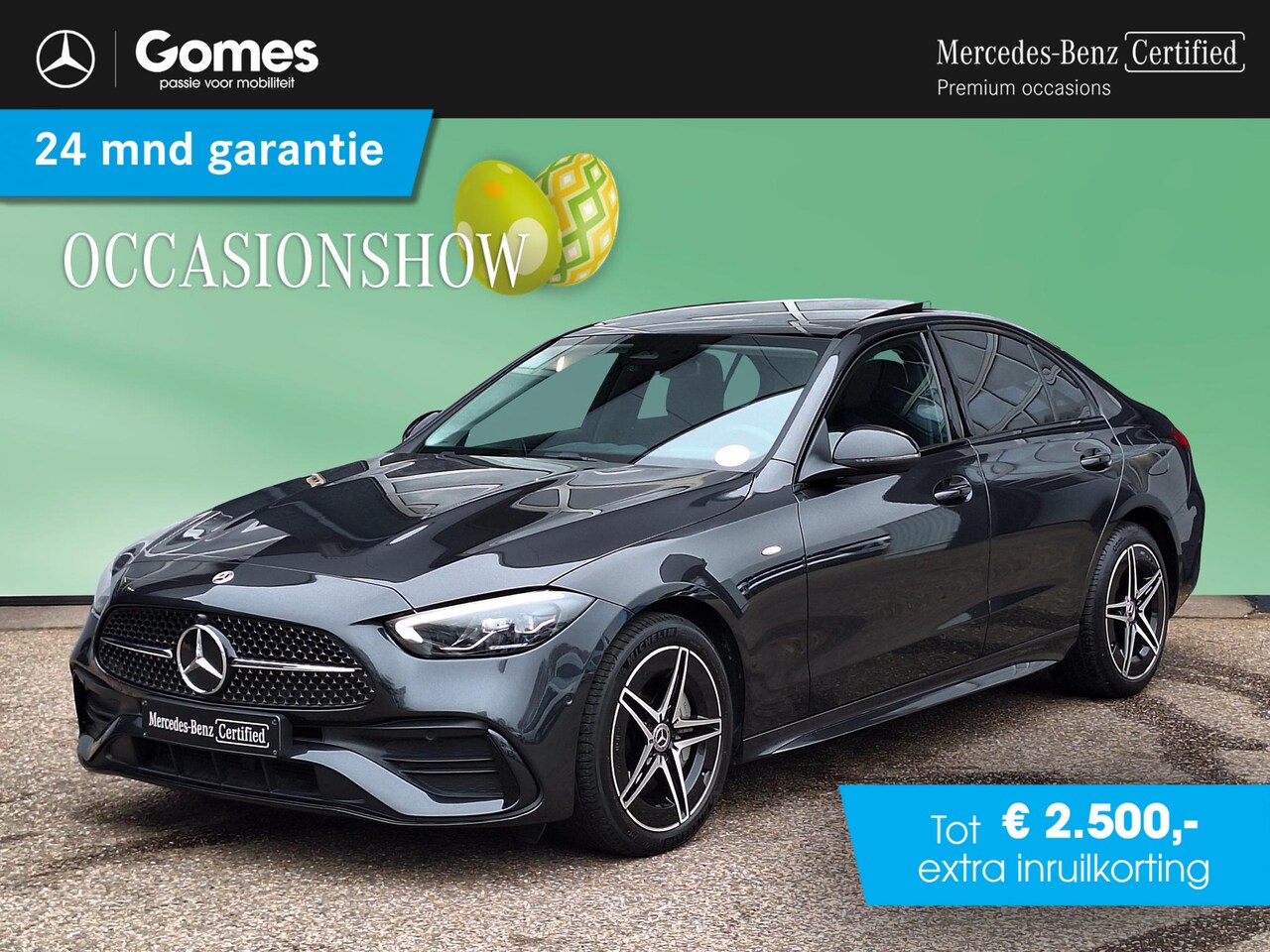 Mercedes-Benz C-klasse - 300 e AMG Line | Night Pakket | Panoramadak | Memory pakket | Achteruitrijcamera | Sfeerv - AutoWereld.nl