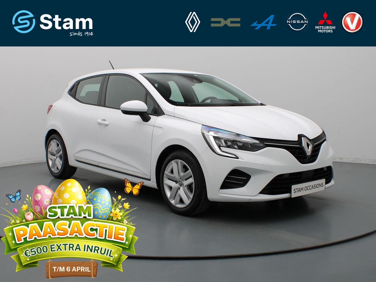 Renault Clio - 1.6 E-Tech Hybrid 140 Zen Airco | Cruise | Carplay | Parkeersens. achter - AutoWereld.nl