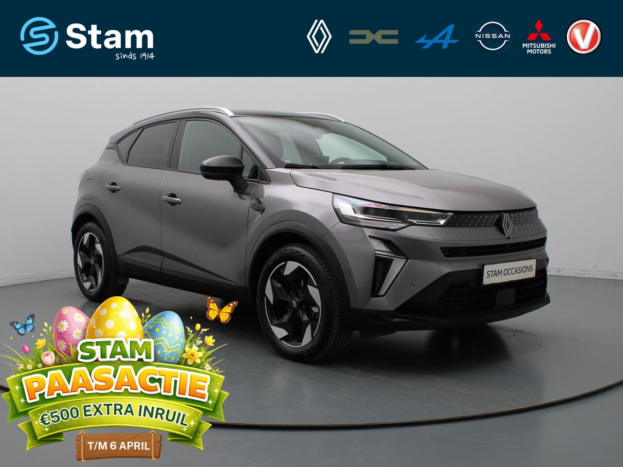 Renault Captur - 1.6 E-Tech full hybrid 145 techno 360° Camera | Cruise | Navi | Parkeersens. v+a - AutoWereld.nl